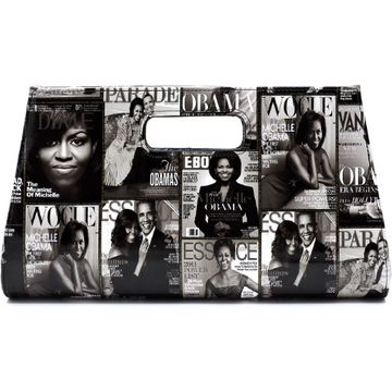 Obama Clutch Purse (B & W) - Ariya's Apparel and Accessories
